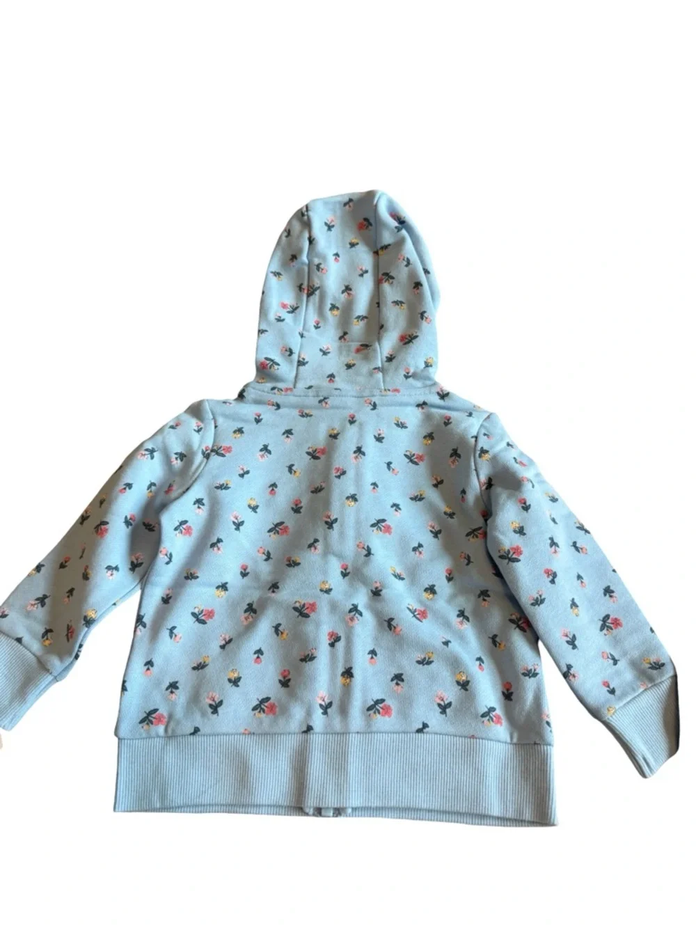 Carters Two Piece Zip-Down Hoodie Sweater Floral T-Shirt Strawberry New w/ Tags